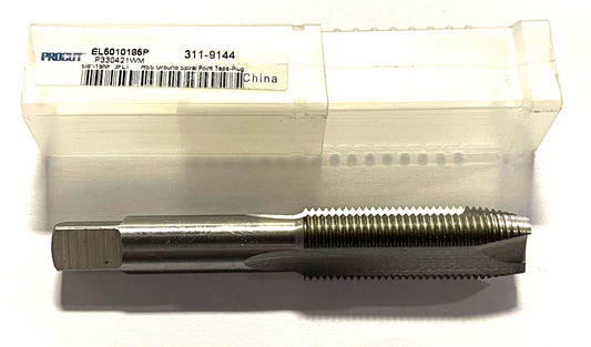 ProCut 5/8-18 Tap HSS Spiral Point Plug Tap 3 Flute H5 Bright Finish