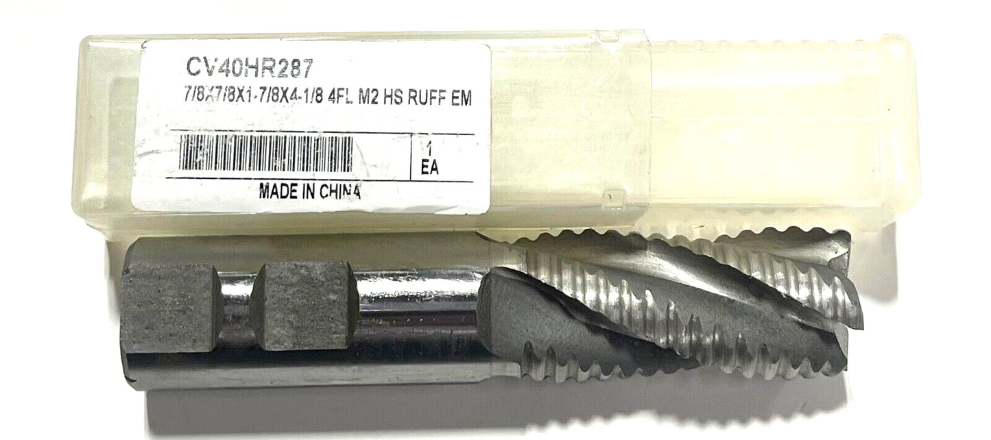 ProCut 7/8" HSS Roughing End Mill 4 Flute Coarse