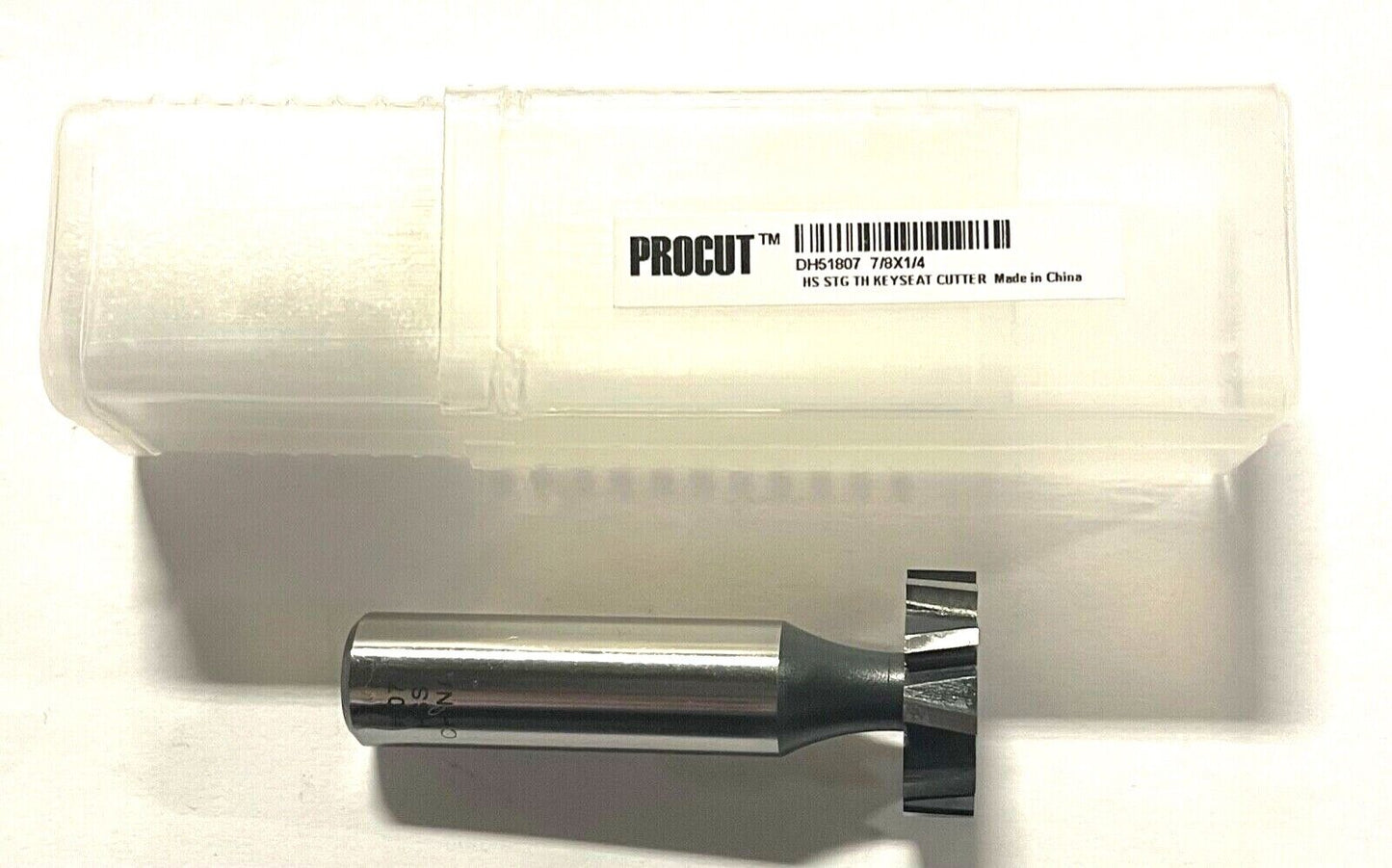 ProCut 7/8" Woodruff Keyseat Cutter High Speed Steel Staggered Flute