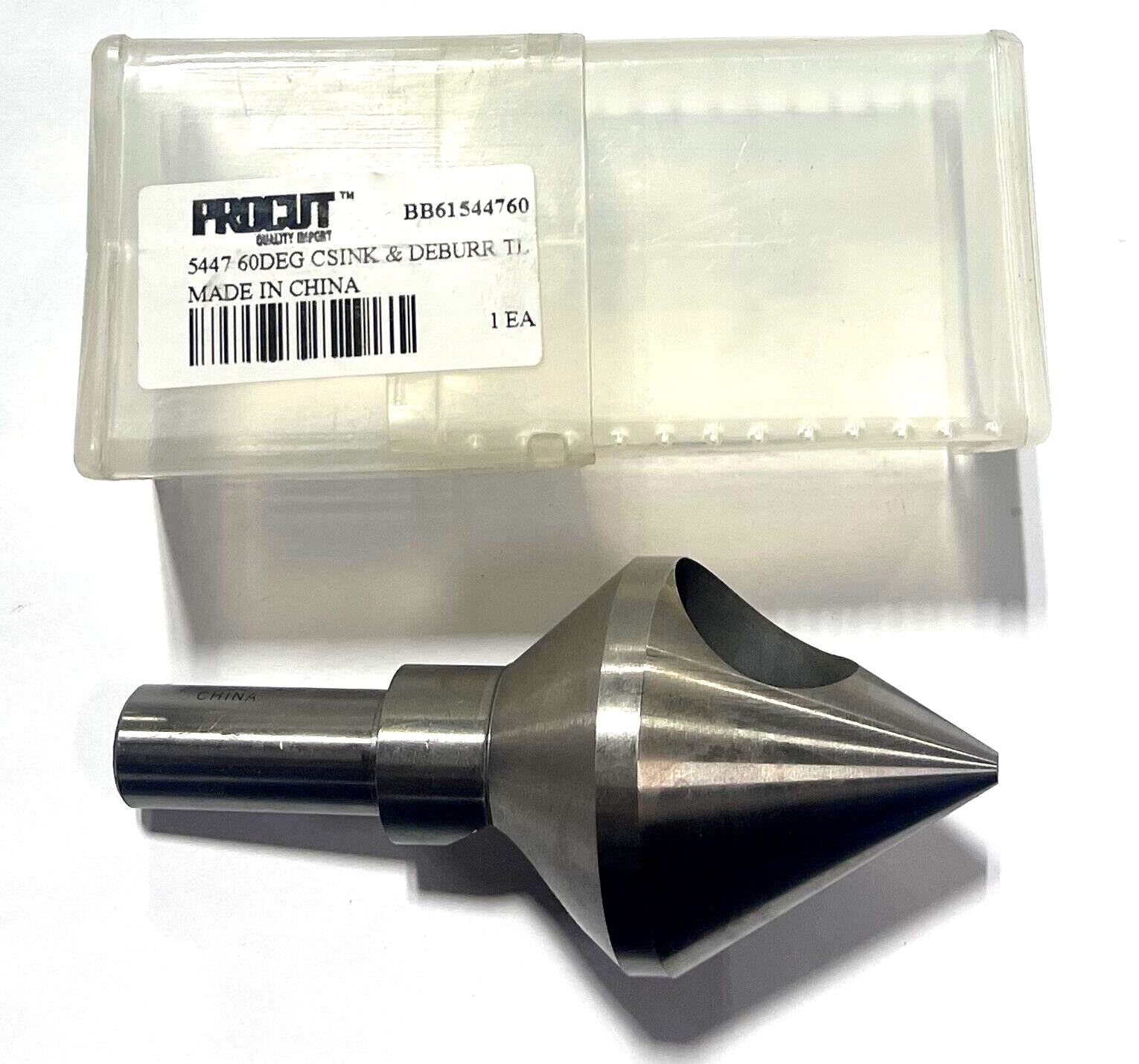ProCut HSS 60° Pilotless Countersink 1" to 2" Diameter Range 5/8" Shank 0 Flute