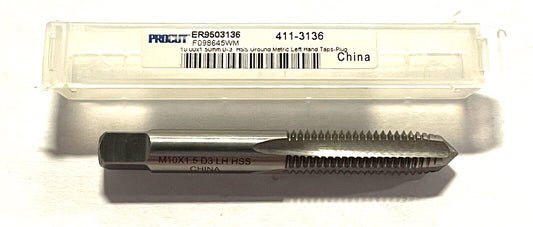 ProCut M10 x 1.5mm HSS Hand Tap Left Hand Metric Plug Tap D3 4 Flute