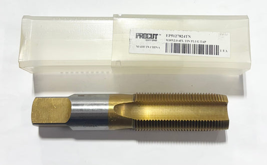 ProCut M30 x 2mm HSS Straight Flute Tap 4 Flute Tin Coated Plug Tap