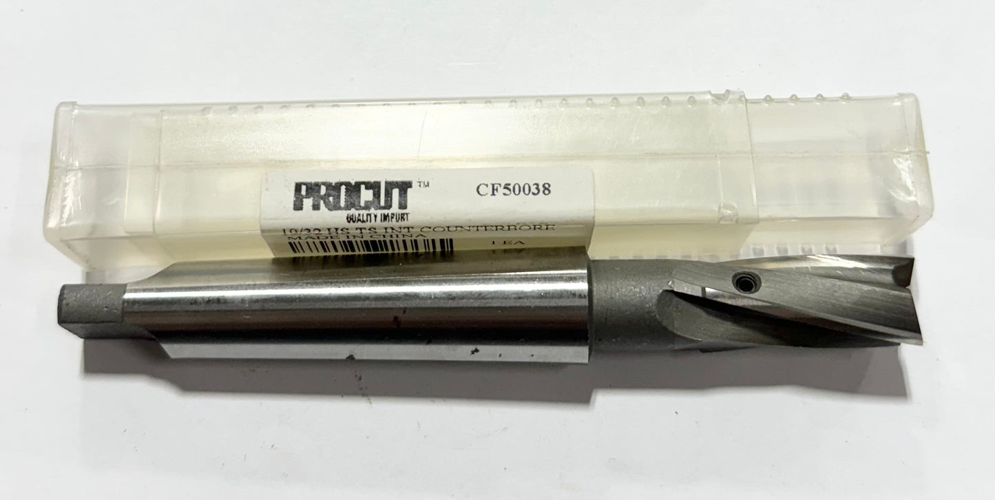 ProCut Screw Size 19/32" HSS 2MT Interchange Pilot Counterbore