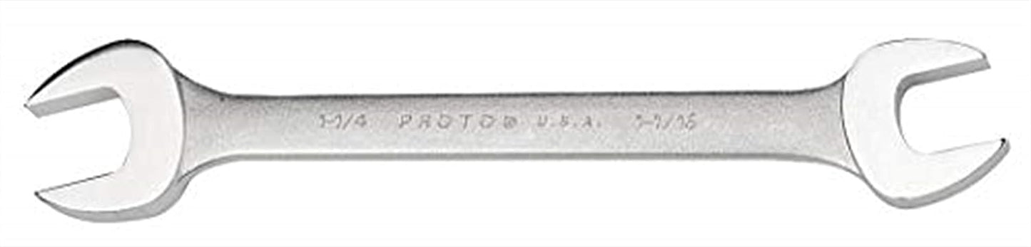 Proto 1-3/8" x 1-7/16" Open End Wrench Satin Finish USA Made