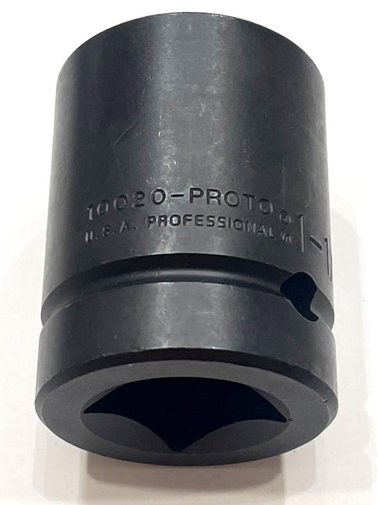 Proto 1" Drive 1-1/4" Impact Socket 6 Point USA Made J10020