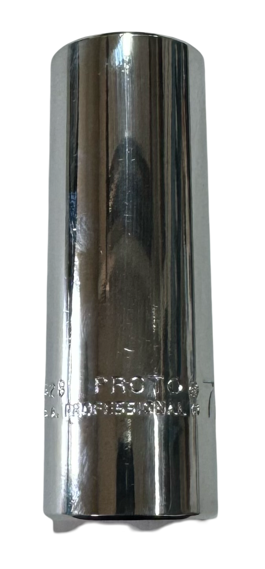 Proto 1/2" Drive 7/8" Deep Socket 12 Point Fully Polished USA J5328