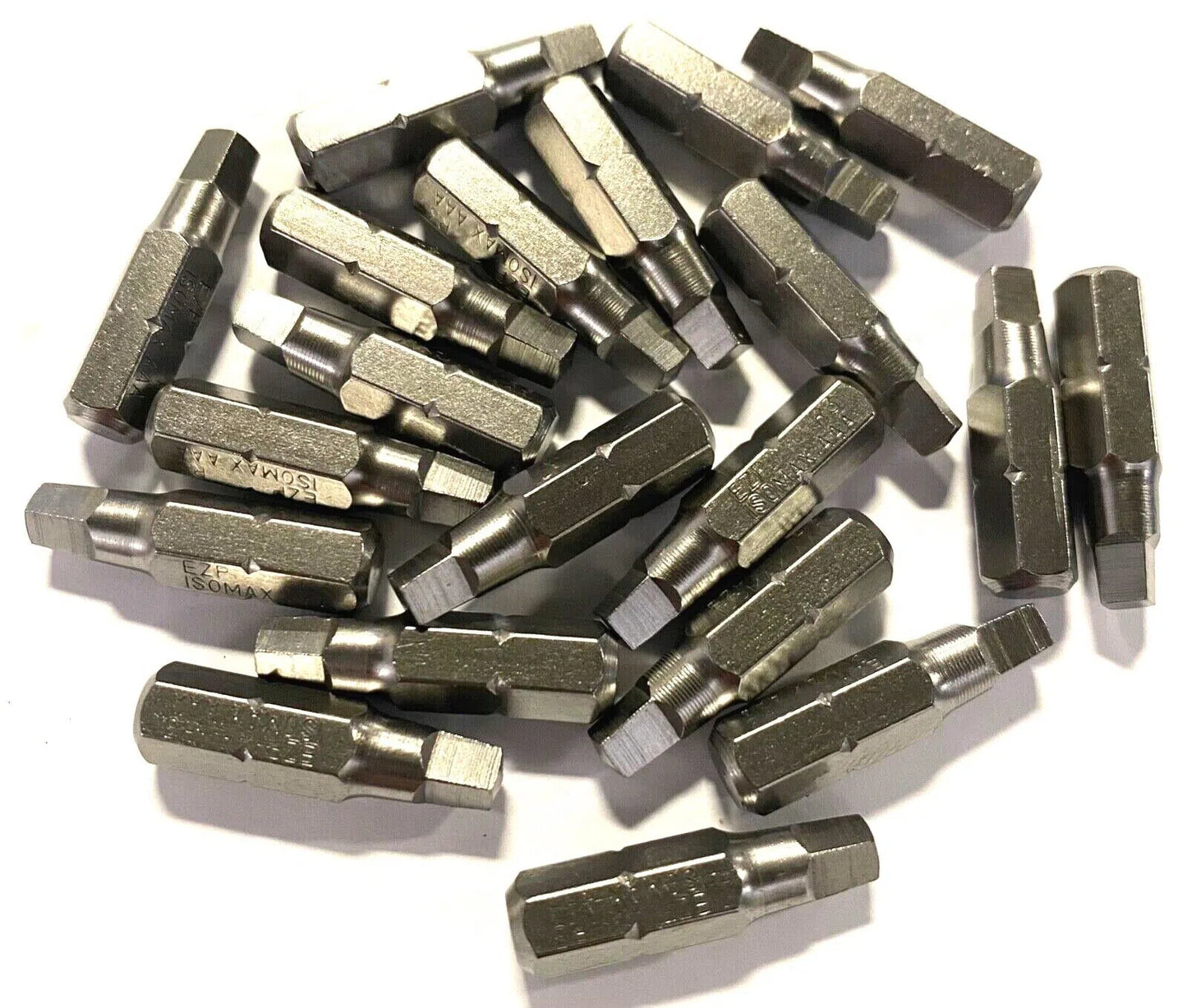 R3 x 25mm Robertson Square Recess 1/4" Hex Shank Screwdriver Bits 10 Pack