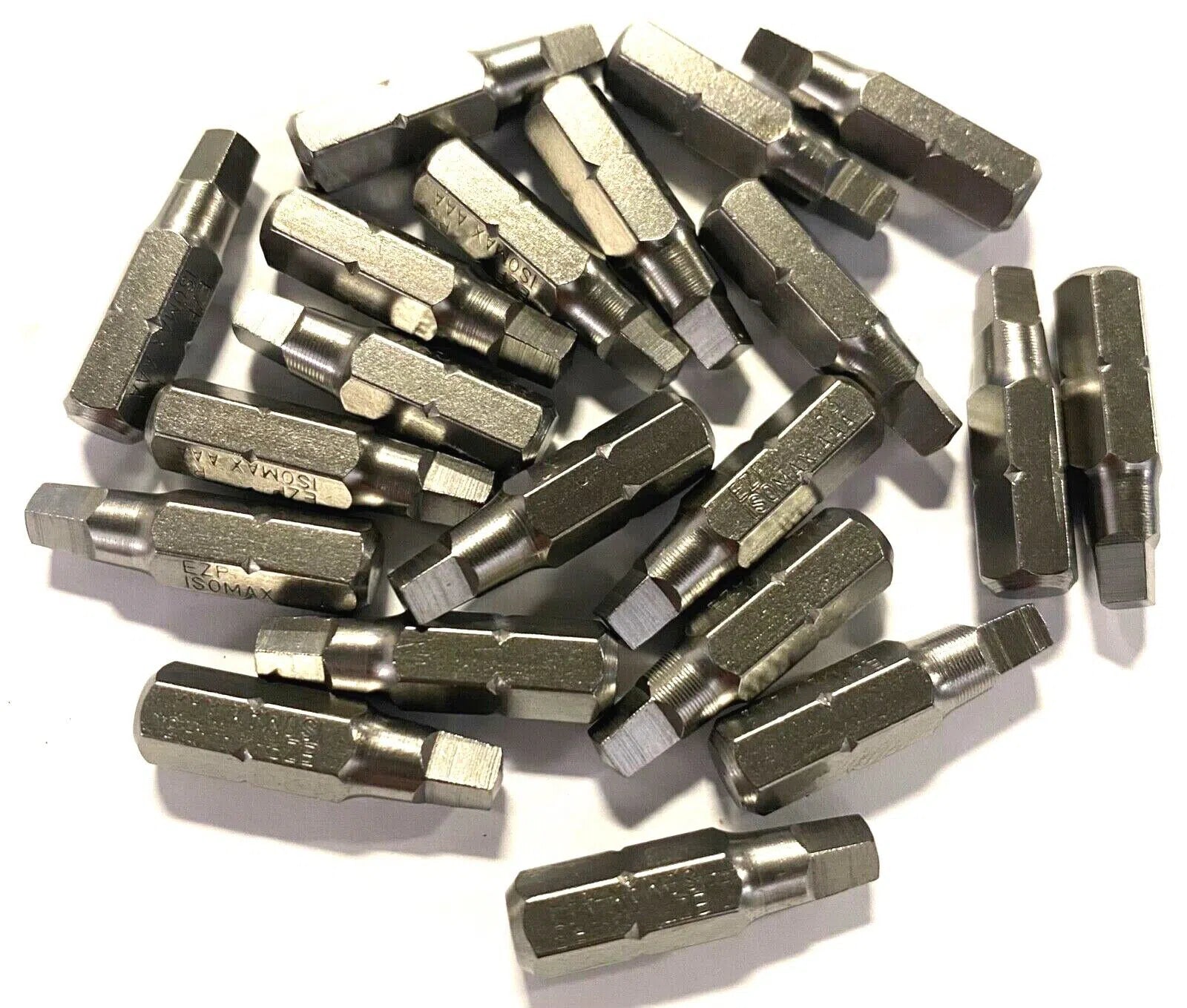 R3 x 25mm Robertson Square Recess 1/4" Hex Shank Screwdriver Bits 10 Pack
