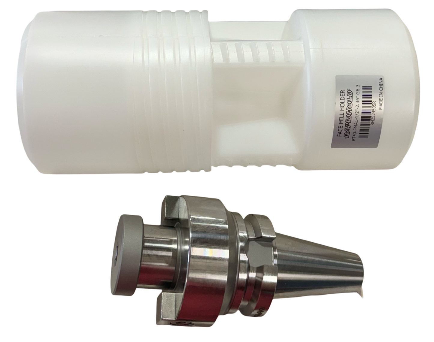 RapidHold BT40 Face Mill Holder FMA 1-1/2" X 2.36" G6.3 Balanced