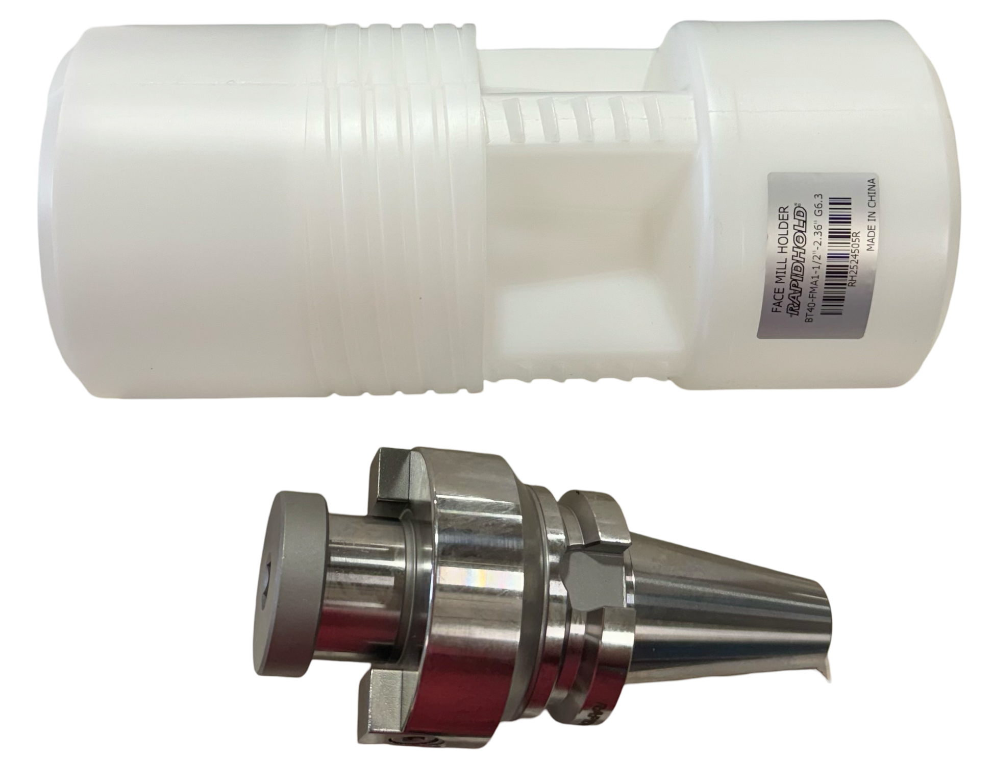 RapidHold BT40 Face Mill Holder FMA 1-1/2" X 2.36" G6.3 Balanced