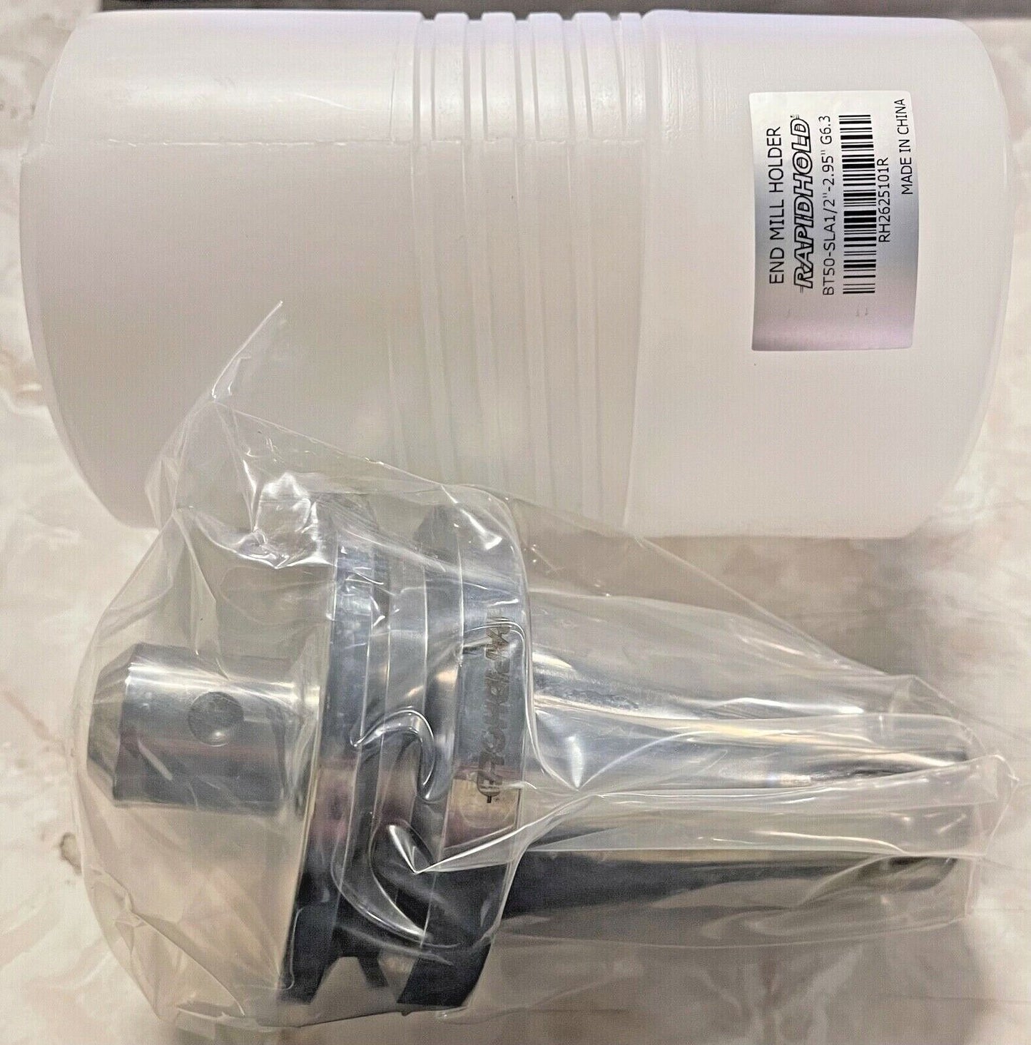 RapidHold BT50-SLA End Mill Holder 1/2" Connection Diameter 2.95" Gage Length