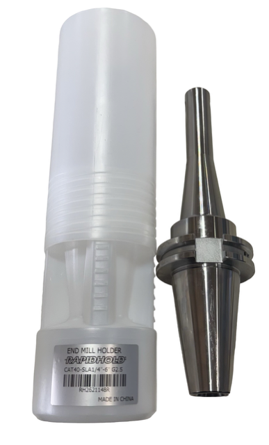 RapidHold CAT40 End Mill Holder 1/4" Connection Diameter 6" Gage Length