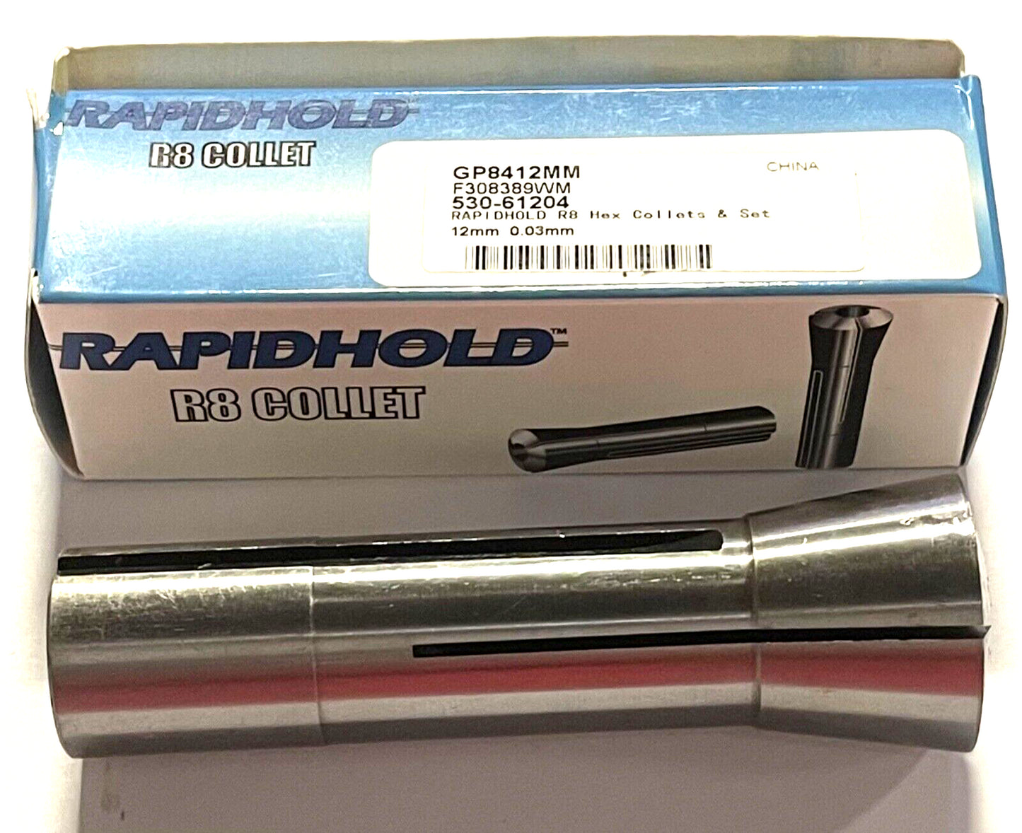 RapidHold R8 Collet 12mm ID Hex Opening
