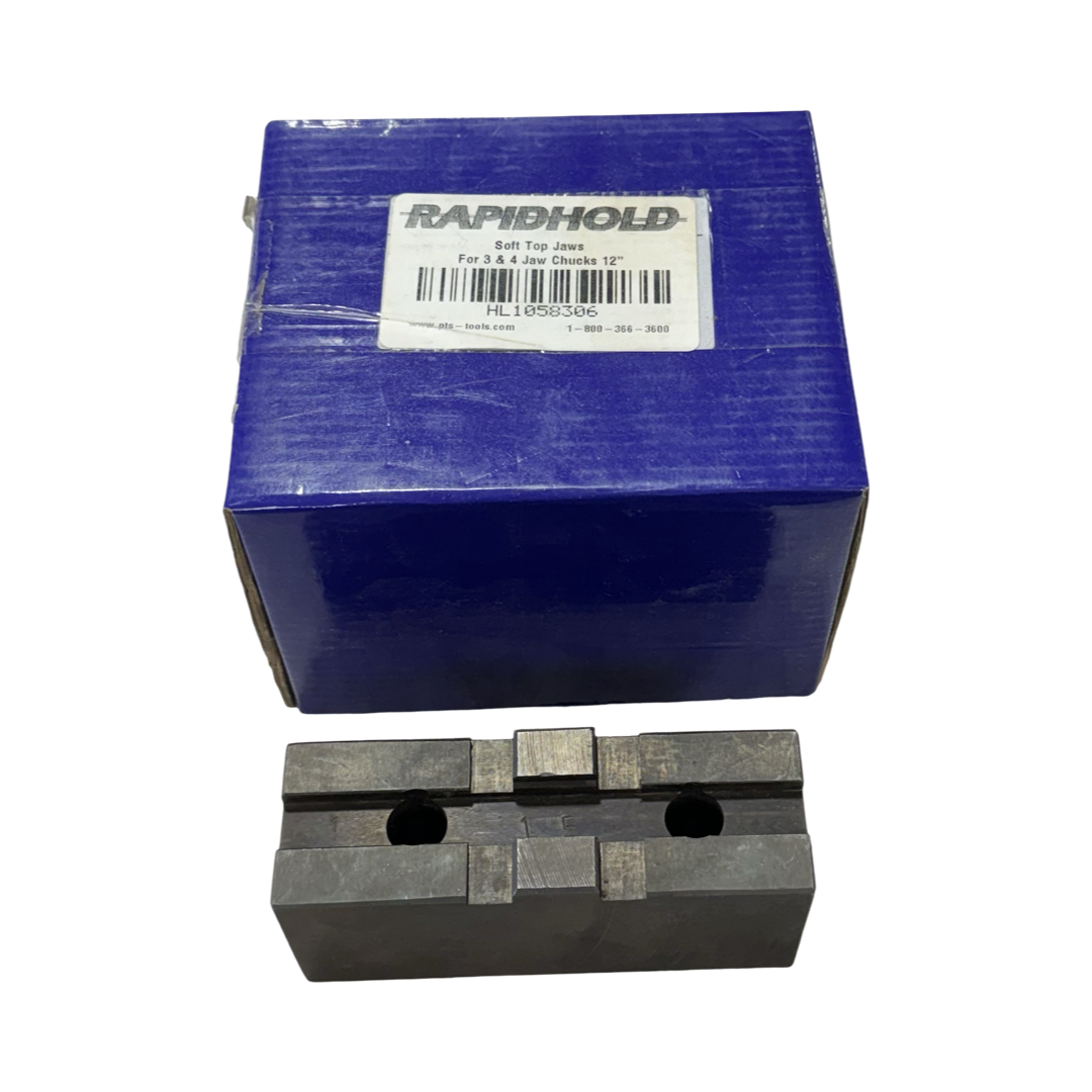 RapidHold Soft Top Jaw for 3 & 4 12" Lathe Chucks