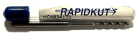 RapidKut 0.093" Carbide End Mill Ball Nosed 3 Flute 30Â° Helix USA Made