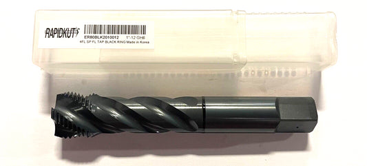RapidKut 1"-12 HSSE-V3 Semi-Bottoming Tap Spiral Flute Black Ring 4FL GH6