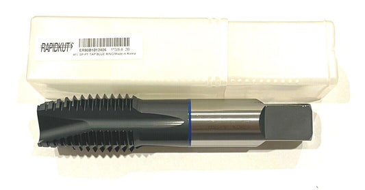 RapidKut 1-3/8"-6 Tap High Performance Spiral Point Plug Tap Blue Ring 4 Flute