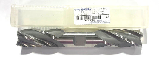 RapidKut 1" Cobalt M42 Double End Mill 4 Flute Center Cutting USA Made
