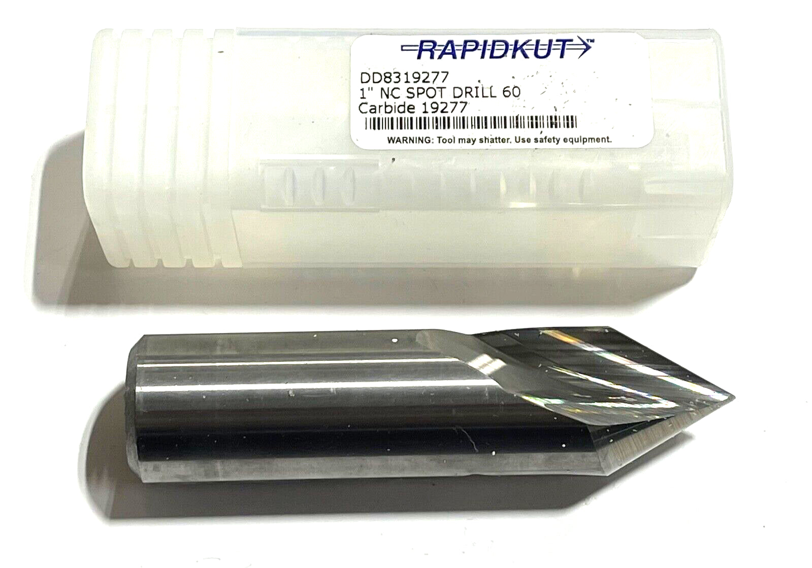 RapidKut 1" x 3-1/2" Solid Carbide Spotting Drill 60° Point USA Made