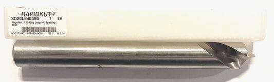 RapidKut 1" x 8" HSS Spotting Drill 90° Long Length USA Made