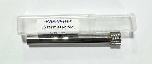 RapidKut 1/2" x 3/8" Carbide Internal Grinding Tool Diamond Cut Pattern USA