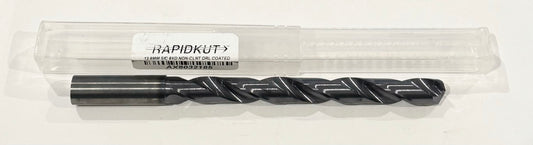 RapidKut 12.8mm Solid Carbide Drill 8xD TiAlN 2 Flute 140 Deg Point