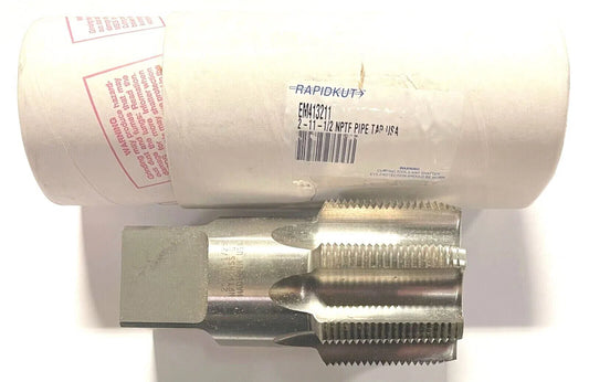 RapidKut 2"-11-1/2 NPTF Taper Pipe Tap High Speed Steel USA Made