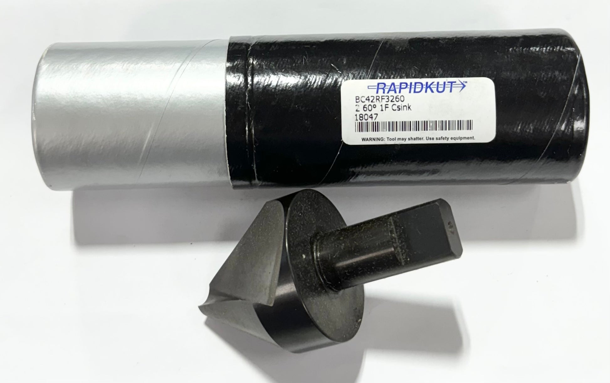 RapidKut 2" HSS 1 Flute Countersink 60° 3/4" Shank