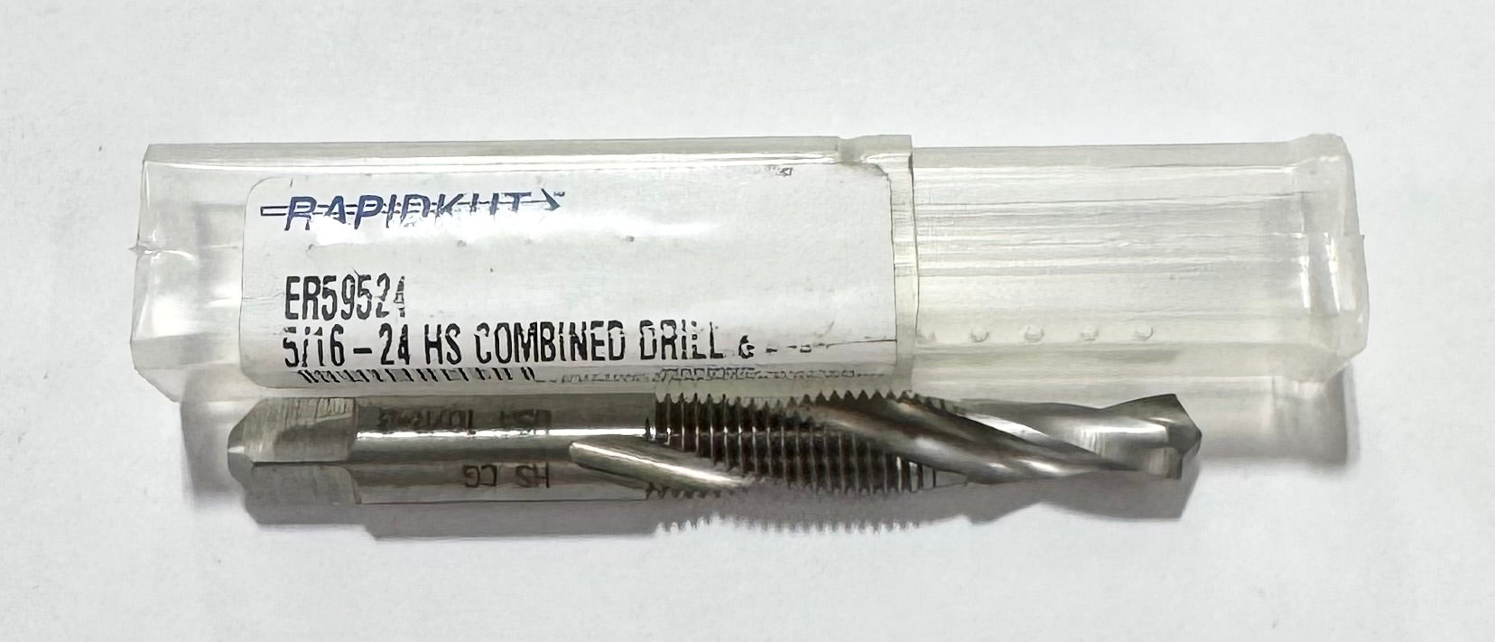 RapidKut 5/16"-24 HSS Combined Drill & Tap USA Made
