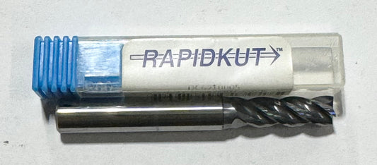RapidKut 7mm Carbide End Mill AlCrN Coated 4 Flute High Performance