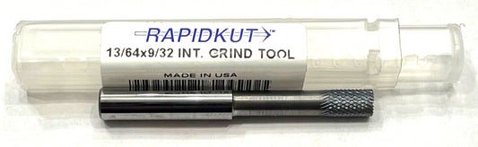 RapidKut Carbide Internal Grinding Tool 13/64" Diameter 1/4" Shank 9/32" LOC USA