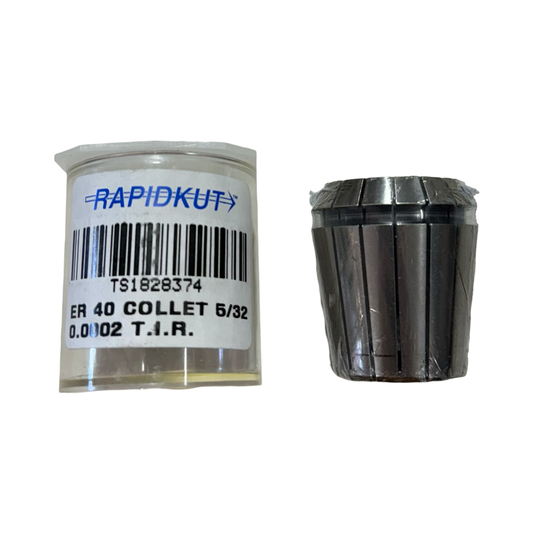 RapidKut ER40 5/32" Steal Sealed Collet 0.0002 T.I.R.