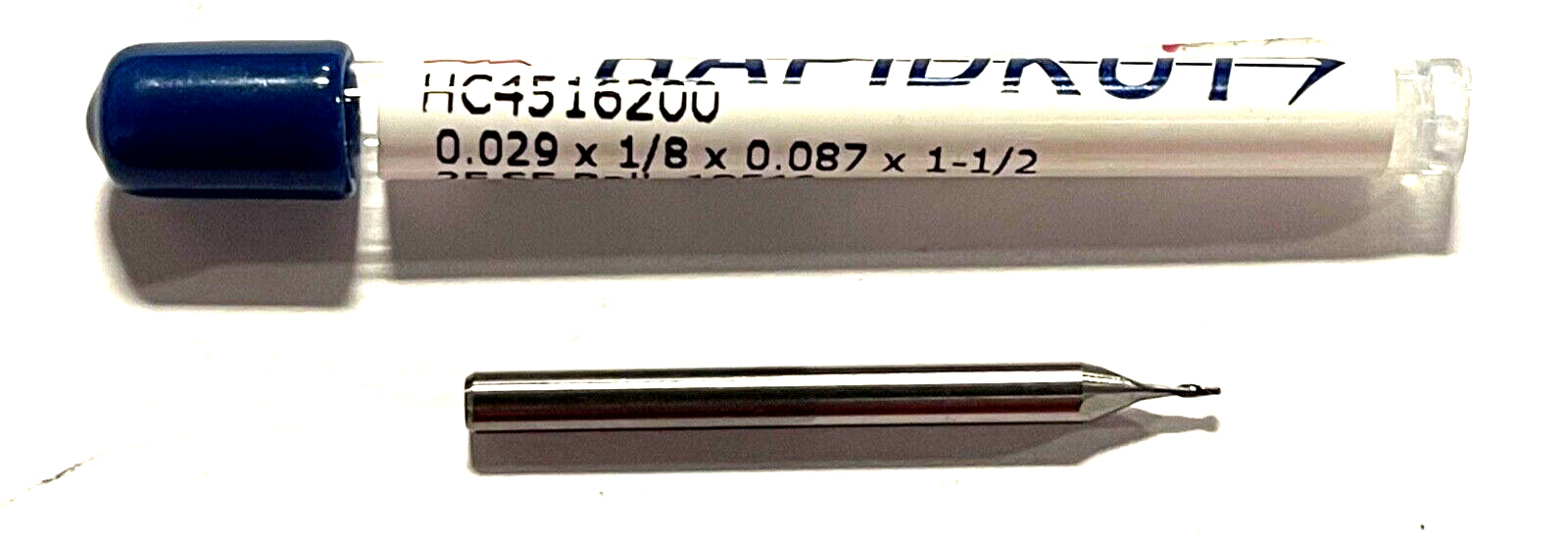 RapidKut .029" Miniature Carbide Ball End Mill 2 Flute 30Â° Helix USA Made