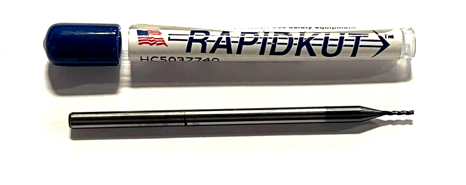 RapidKut .035" Carbide End Mill AlTiN Coated 3FL 30Â° Helix Miniature End Mill