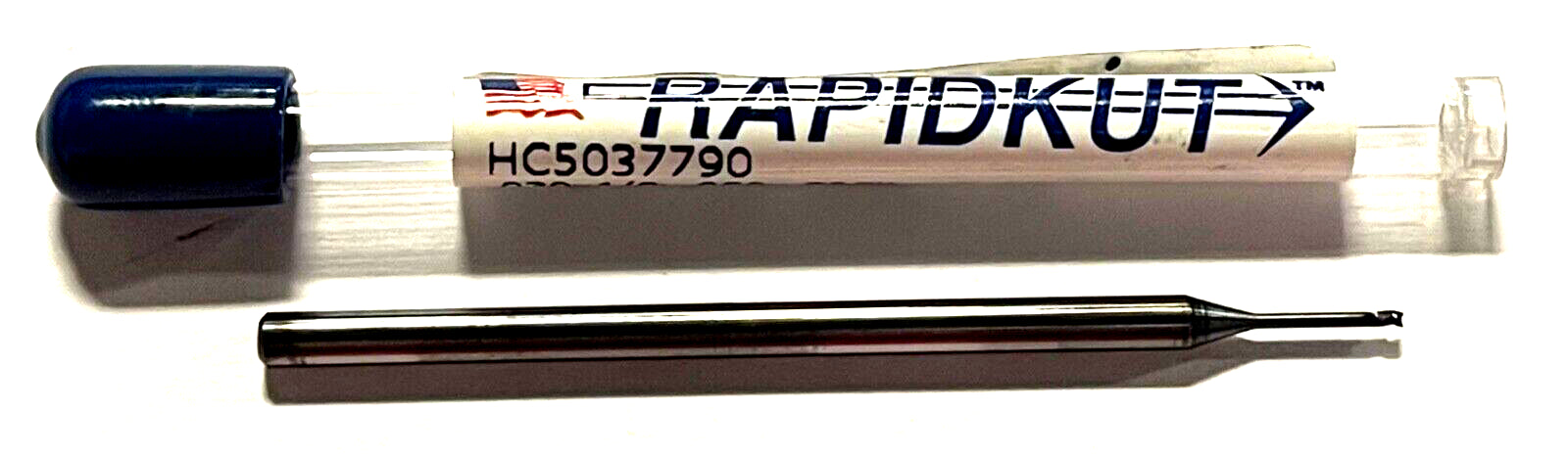 RapidKut .039" Miniature Carbide End Mill AlTiN Coated .325" Reach 3FL