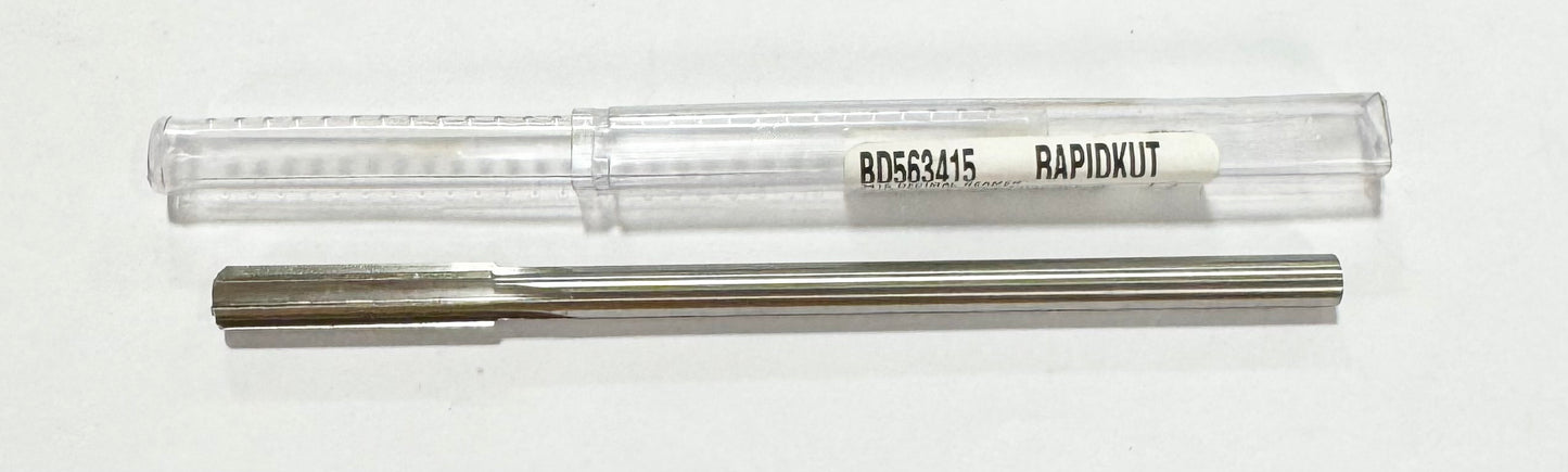 RapidKut .3415" HSS Decimal Chucking Reamer Straight Shank Straight Flute