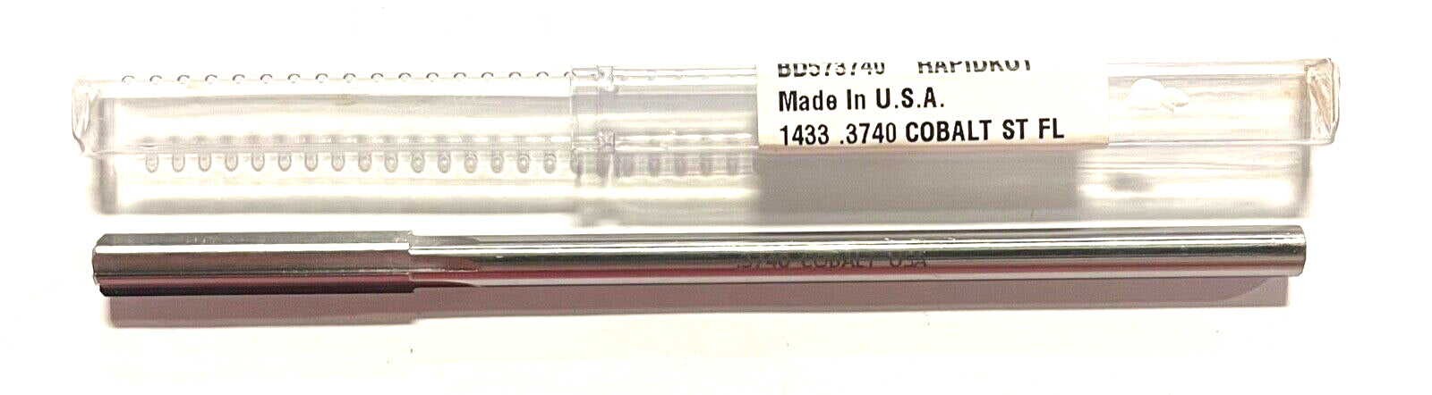 RapidKut .3740 Cobalt M42 Chucking Reamer 6 Flute USA Made