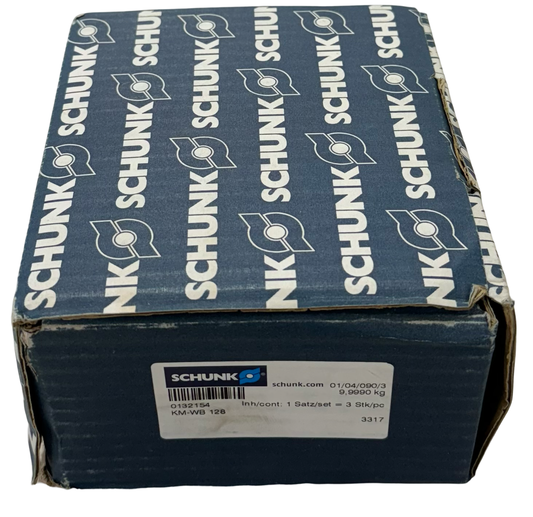 SCHUNK Steel Soft Top Jaws, 1.5 mm x 60 Degree, 21 mm Groove Width, 50 mm x 80 mm x 129 mm (Pack of 3)