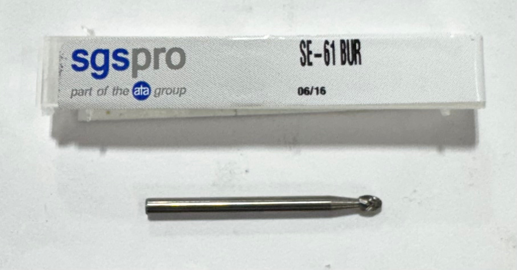 SGS PRO 3/32" Carbide Burr SE-61, Oval Shape, Single Cut