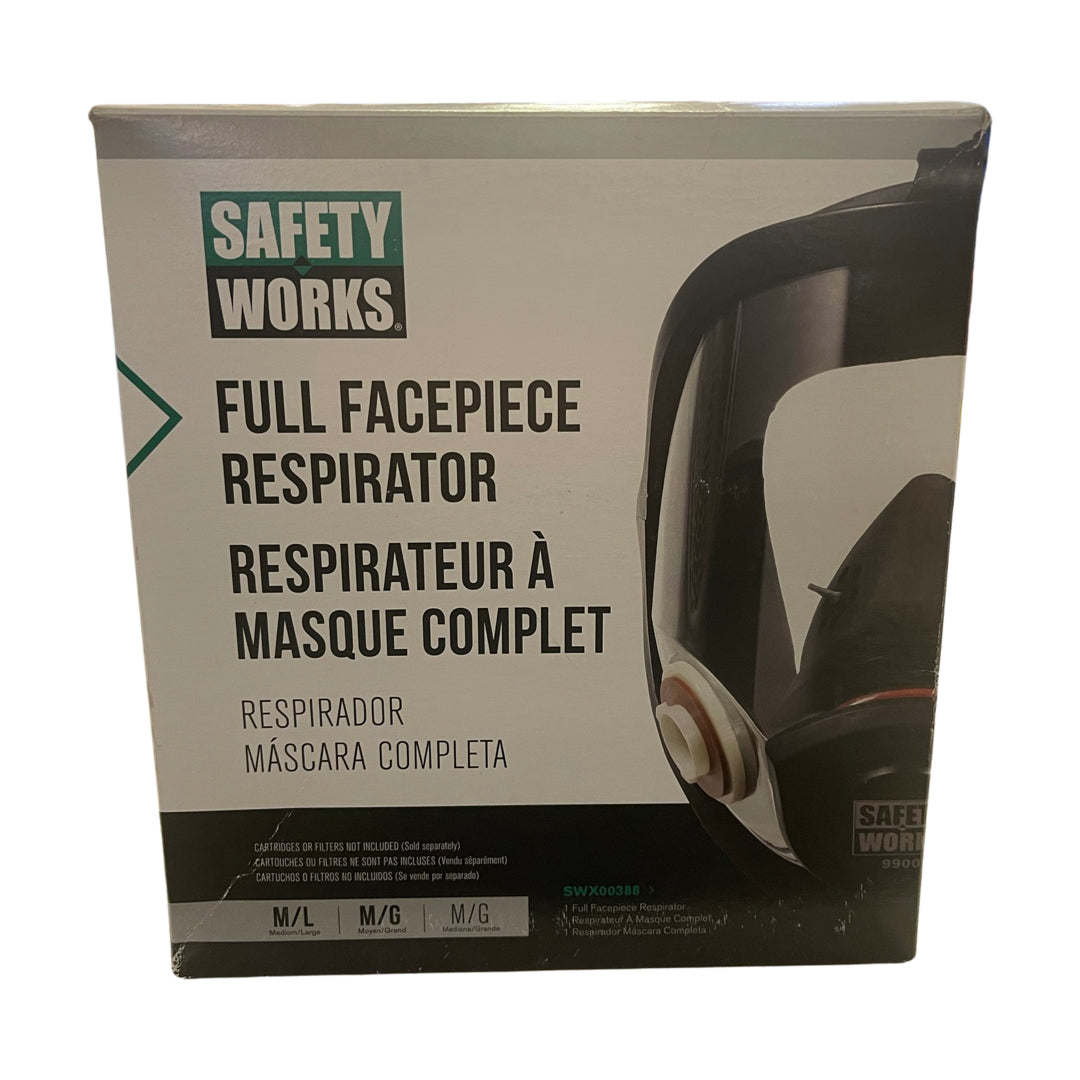 Safety Works Respirator Full Facepiece Size Medium/Large SWX00388
