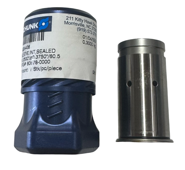 Schunk Milling Chuck Sealed Reduction Sleeve 1-1/4" OD x 3/8" ID