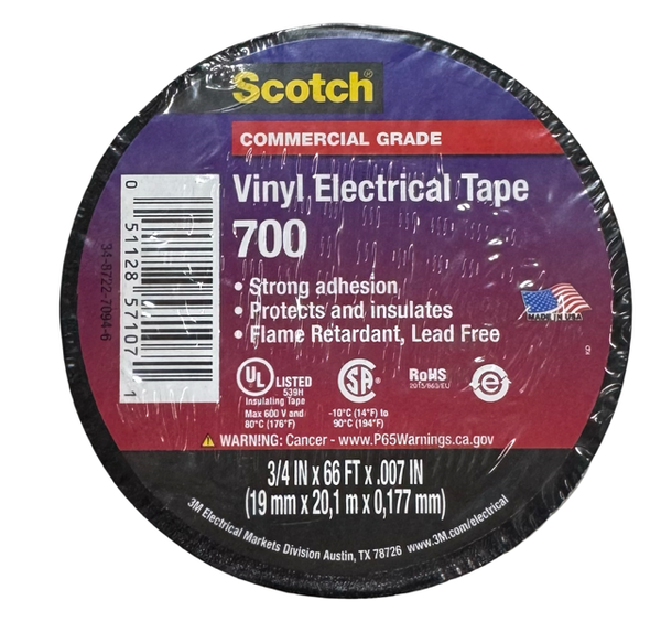 Scotch 700 Vinyl Electrical Tape 3/4