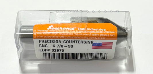 Severance Tool 7/8" x 60° Precision Countersink 6 Flute 1/2" Shank USA