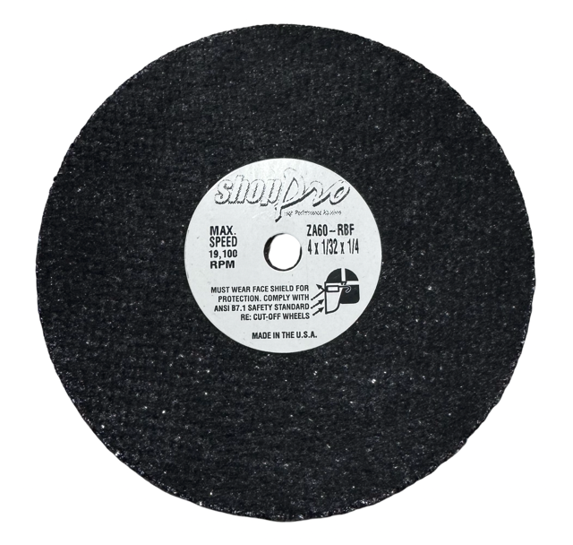 Shop Pro 4" x 1/32" x 1/4" High Speed Reinforced Cut-Off Wheel ZA60 for Metal Steel Stainless 50 Pack