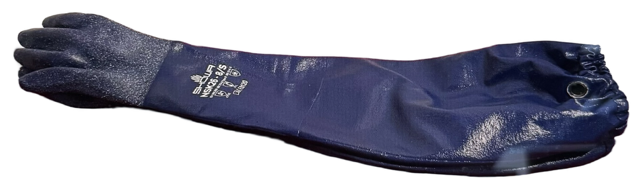 Showa Chemical Resistant Gloves Nitrile Fully Coated 26" Extended Gauntlet 1 Pair