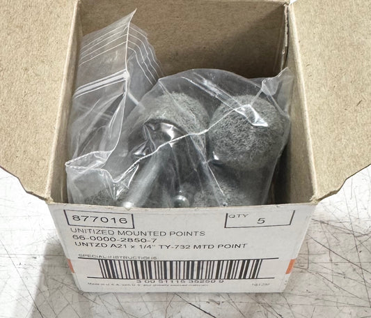 Standard Abrasives 1" x 1" Non-Woven Nylon Abrasive Mounted Point 5 Pack