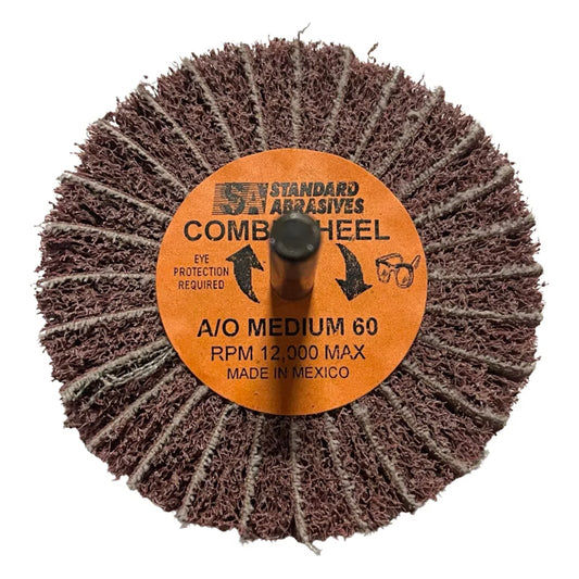 Standard Abrasives 3" x 1" x 1/4" Buff & Blend Combi-Wheel Medium A/O 60 Grit