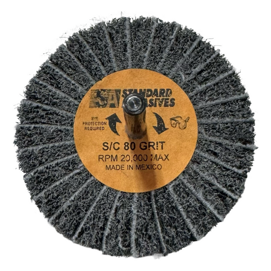 Standard Abrasives 3" x 2" x 1/4" Buff & Blend Combi Wheel S MED 80 Grit