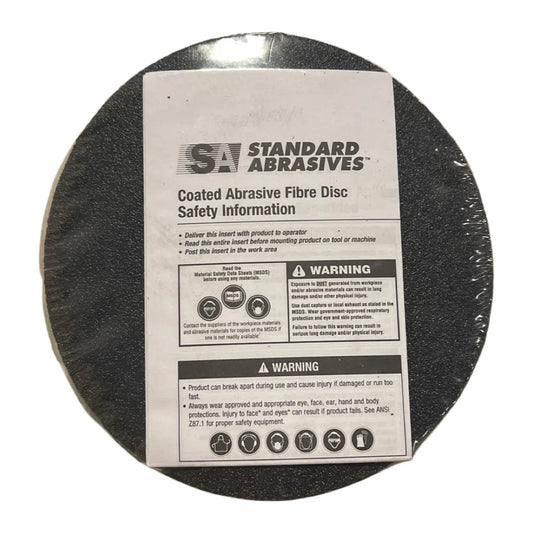 Standard Abrasives 5" x 7/8" Resin Fiber Discs 80 Grit Zirconia 25 Pack
