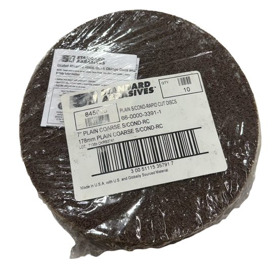 Standard Abrasives 7" Surface Conditioning Hook & Loop Discs Brown Coarse 10 Pack